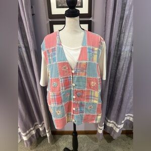 Vintage Koret Francisca Patchwork Top